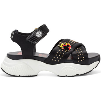 Skor Dam Sneakers Ed Hardy - Flaming sandal black Svart