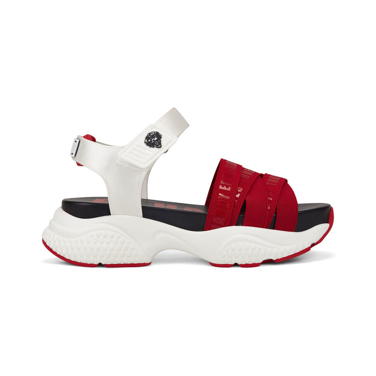 Skor Dam Sandaler Ed Hardy Overlap sandal red/white Röd