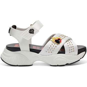 Skor Dam Sneakers Ed Hardy Flaming sandal white Vit