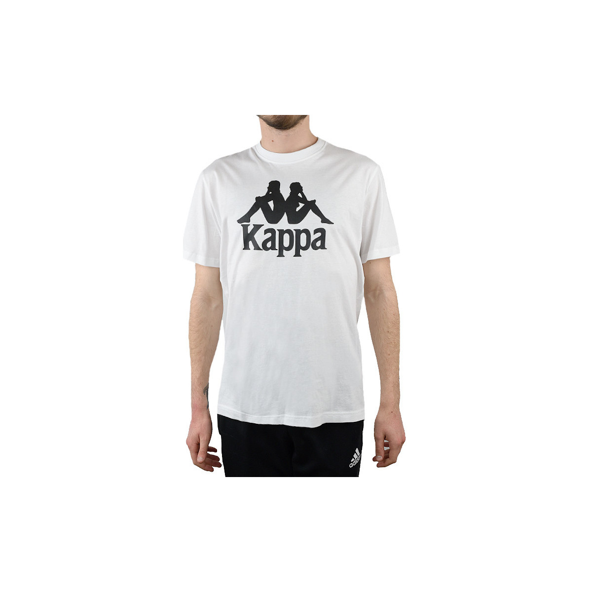 textil Herr T-shirts Kappa Caspar T-Shirt Vit