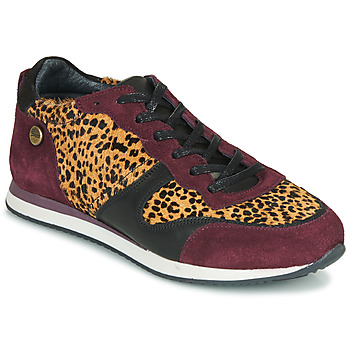 Skor Dam Sneakers Pataugas IDOL/I F4E Bordeaux / Leopard