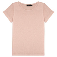 textil Flickor T-shirts Deeluxe GLITTER Rosa