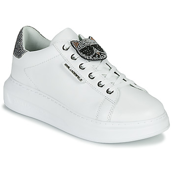 Skor Dam Sneakers Karl Lagerfeld KAPRI IKONIC TWIN LO LACE Vit / Silver