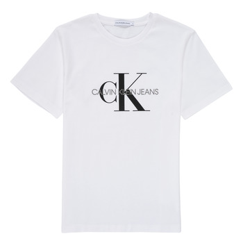 textil Barn T-shirts Calvin Klein Jeans MONOGRAM Vit