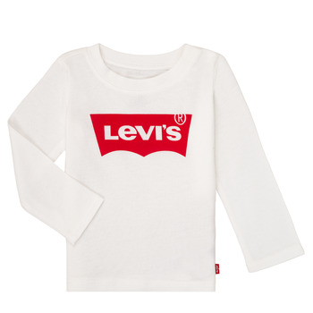textil Flickor Långärmade T-shirts Levi's BATWING TEE LS Vit