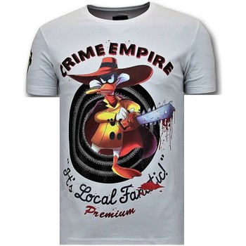 textil Herr T-shirts Local Fanatic Lyx Crime Empire W Vit