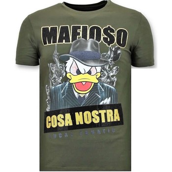 textil Herr T-shirts Local Fanatic Lyx Cosa Nostra Mafioso G Grön