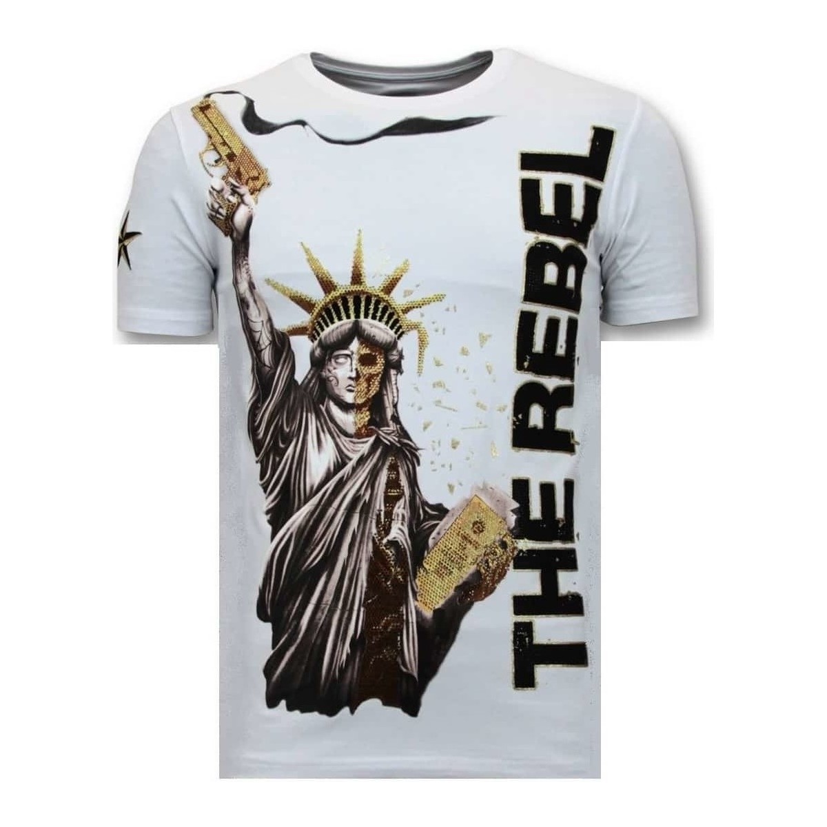 textil Herr T-shirts Local Fanatic The Rebel W Vit