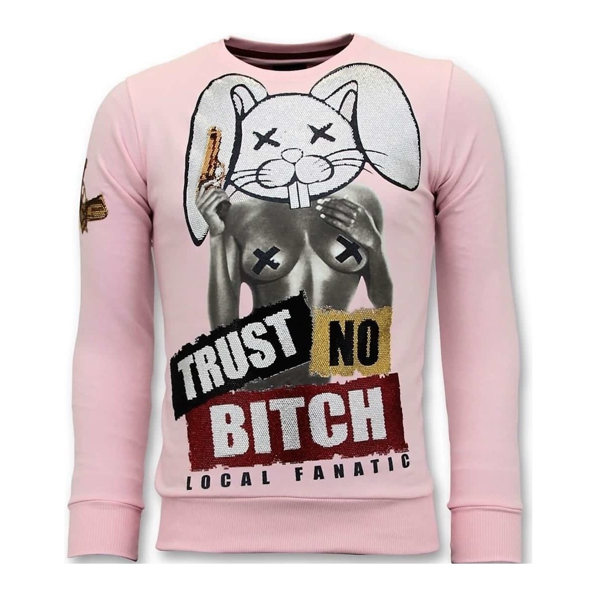 textil Herr Sweatshirts Local Fanatic Lita No Bitch R Rosa