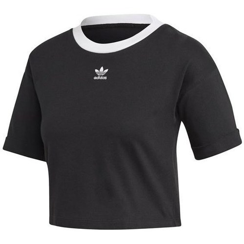 textil Dam T-shirts adidas Originals M10 Crop Top Svart