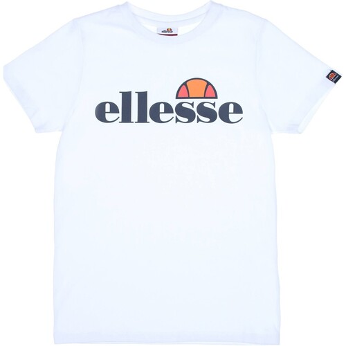 textil Flickor T-shirts Ellesse 148234 Vit