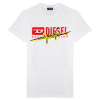 textil Pojkar T-shirts Diesel TDIEGOBX2 Vit