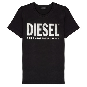 textil Flickor T-shirts Diesel TSILYWX Svart