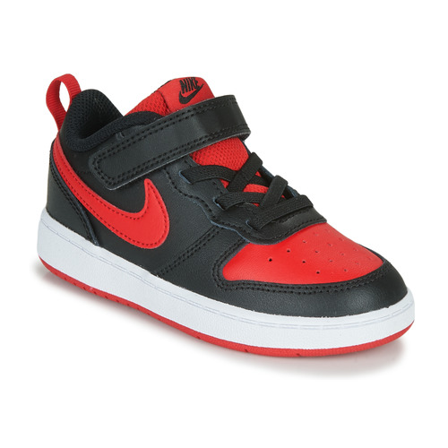 Skor Barn Sneakers Nike COURT BOROUGH LOW 2 TD Svart / Röd