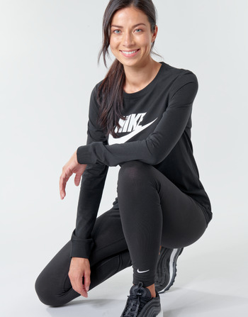 Nike W NSW TEE ESSNTL LS ICON FTR Svart