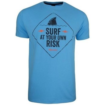 textil Herr T-shirts Monotox Surf Risk Blå