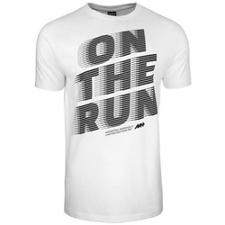 textil Herr T-shirts Monotox ON The Run Vit, Gråa