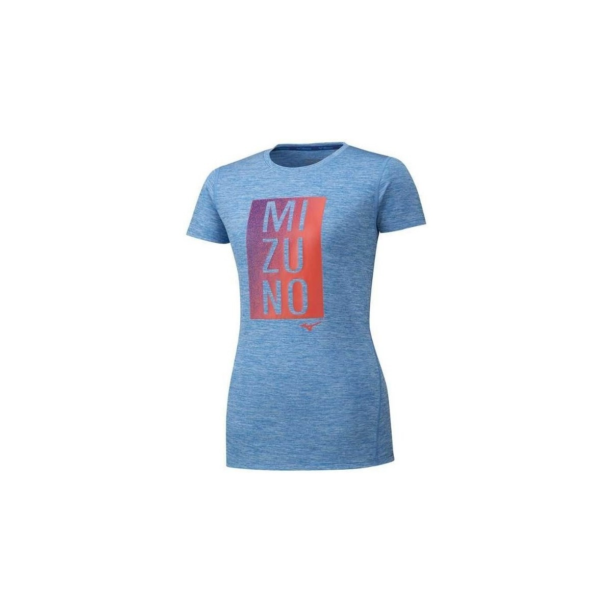 textil Dam T-shirts Mizuno Core Graphic Tee Blå