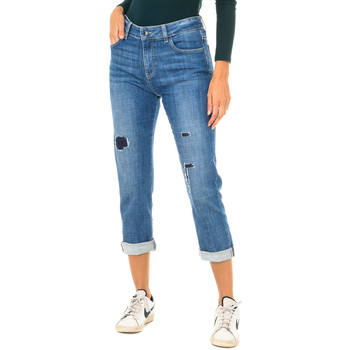 textil Dam Byxor Armani jeans 3Y5J10-5D1HZ-1500 Blå