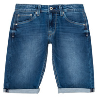 textil Pojkar Shorts / Bermudas Pepe jeans CASHED SHORT Blå
