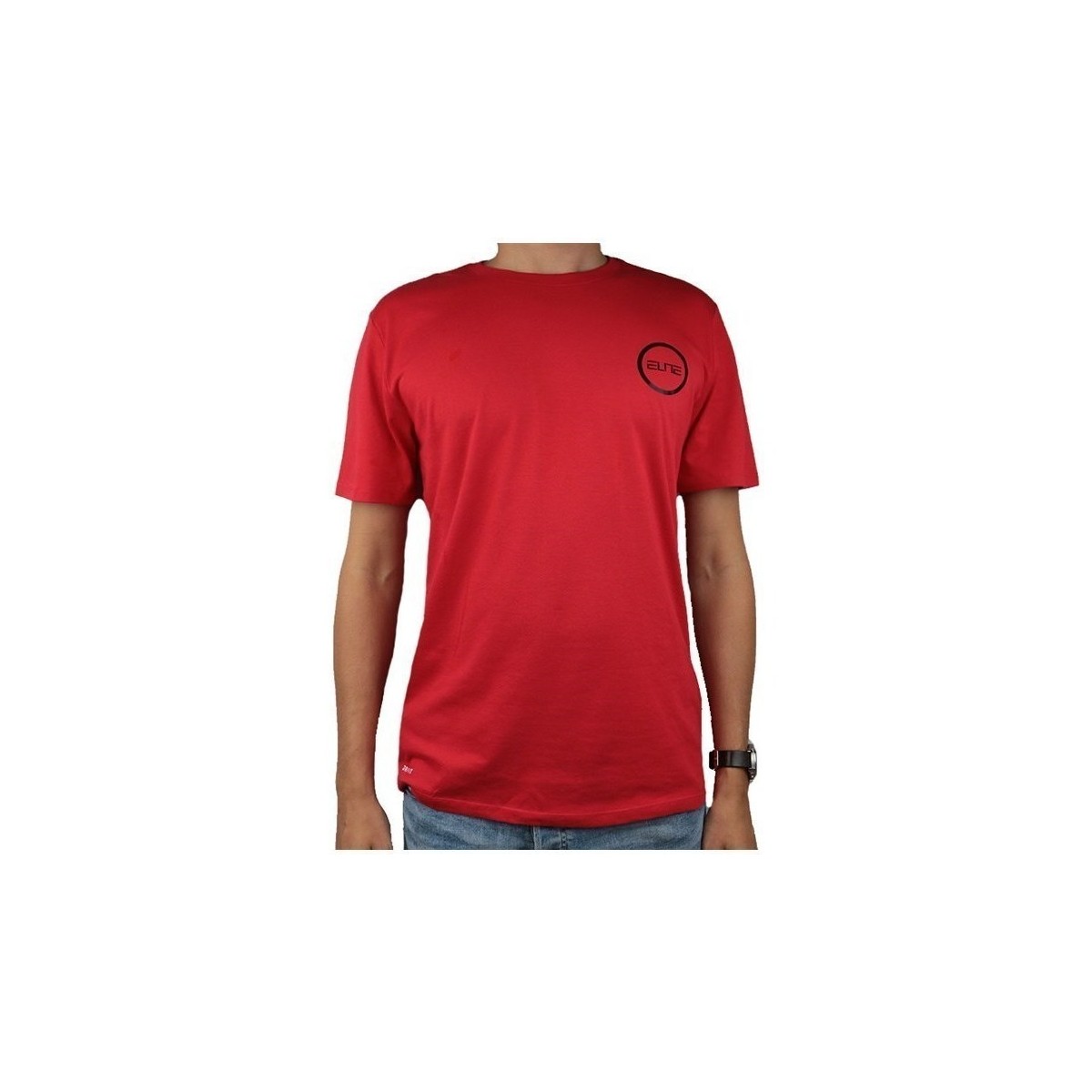 textil Herr T-shirts Nike Dry Elite Bball Tee Röd