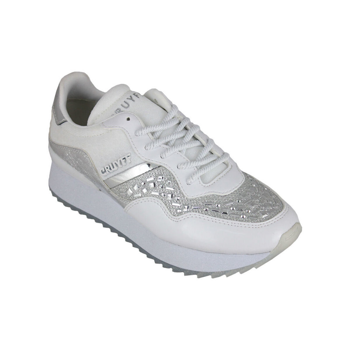 Skor Dam Sneakers Cruyff Wave embelleshed CC7931201 410 White Vit