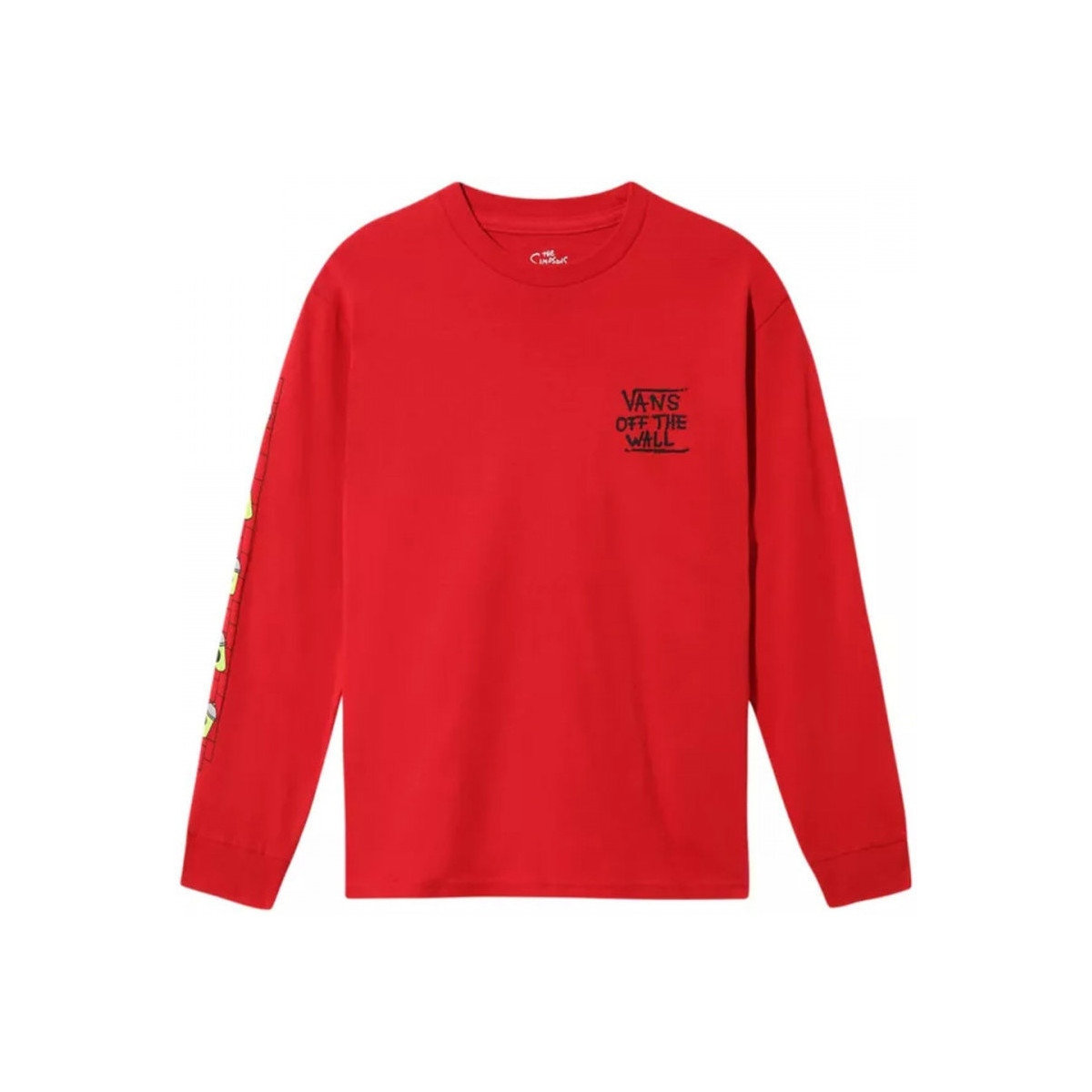 textil Pojkar T-shirts & Pikétröjor Vans x the simpso Röd