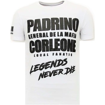 textil Herr T-shirts Local Fanatic Padrino Corleone Vit