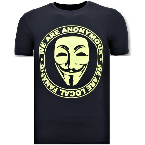 textil Herr T-shirts Local Fanatic Vi Är Anonyma Blå