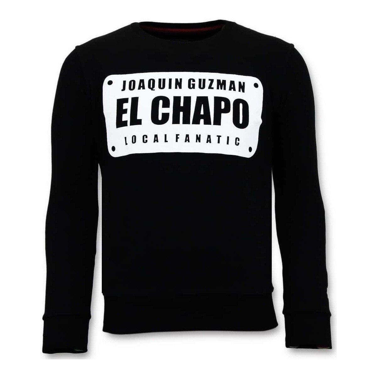 textil Herr Sweatshirts Local Fanatic Joaquin El Chapo Guz Svart