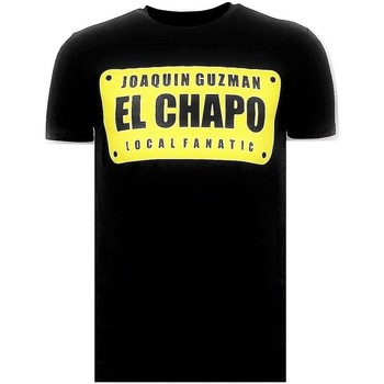 textil Herr T-shirts Local Fanatic Lyx Joaquin El Chapo Guz Svart