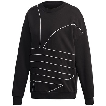 textil Dam Sweatshirts adidas Originals Large Logo Sweatshirt Svart