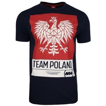 textil Herr T-shirts Monotox Eagle Stamp Vit, Svarta, Röda
