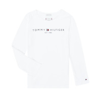 textil Flickor Långärmade T-shirts Tommy Hilfiger KG0KG05247-YBR-J Vit