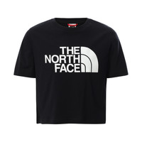 textil Flickor T-shirts The North Face EASY CROPPED TEE Svart