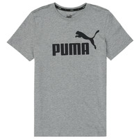 textil Pojkar T-shirts Puma ESSENTIAL LOGO TEE Grå