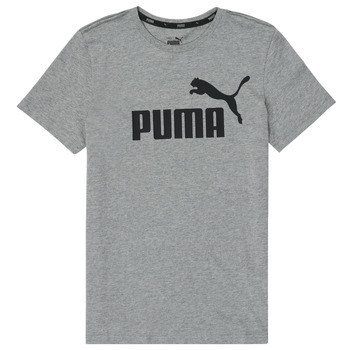 textil Pojkar T-shirts Puma ESSENTIAL LOGO TEE Grå