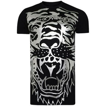 textil Herr T-shirts Ed Hardy Big-tiger t-shirt Svart
