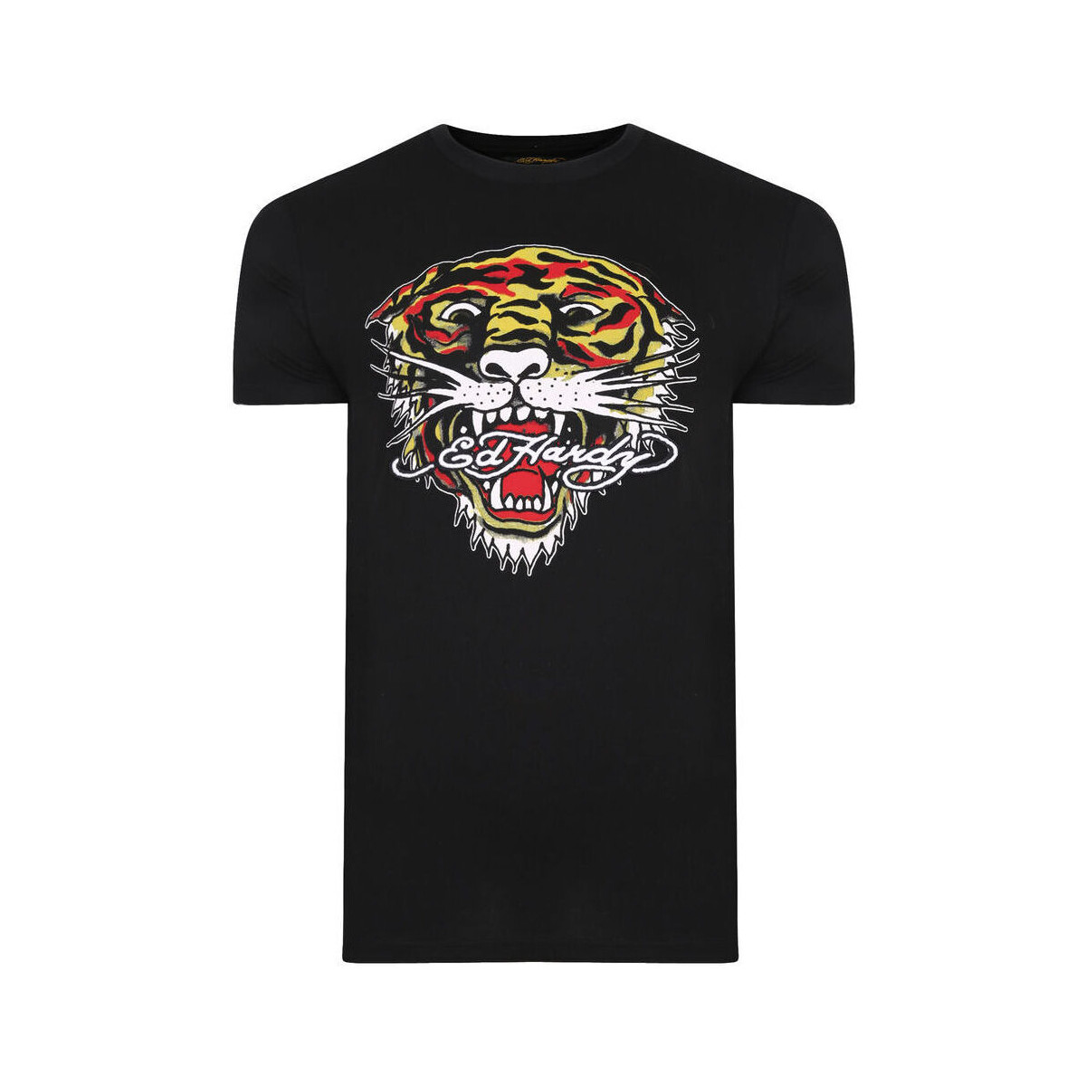 textil Herr T-shirts Ed Hardy Mt-tiger t-shirt Svart