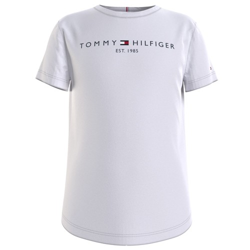 textil Flickor T-shirts Tommy Hilfiger KG0KG05242-YBR Vit