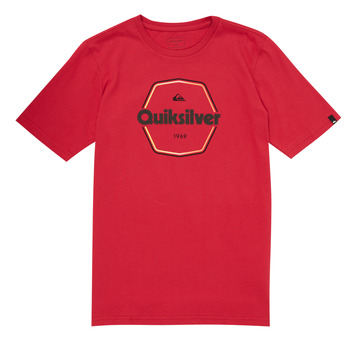 textil Pojkar T-shirts Quiksilver HARD WIRED Röd