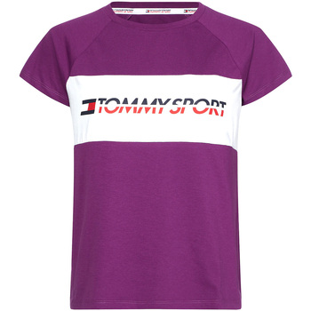 textil Dam T-shirts Tommy Hilfiger S10S100331 Violett