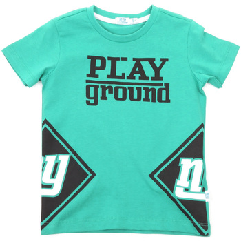 textil Barn T-shirts & Pikétröjor Melby 70E5544 Grön