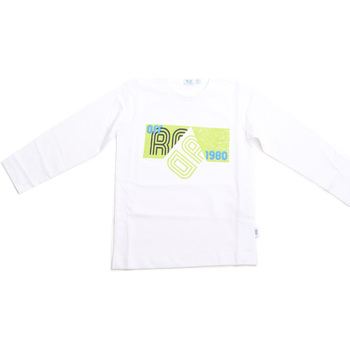 textil Barn T-shirts & Pikétröjor Melby 70C5524 Vit