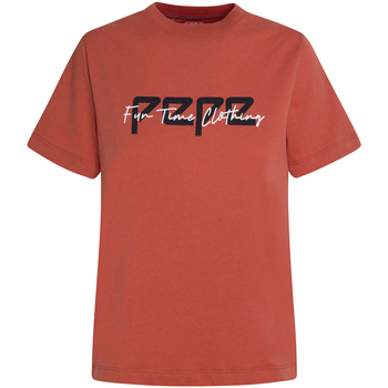 textil Dam T-shirts & Pikétröjor Pepe jeans PL504479 Röd