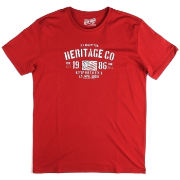 textil Herr T-shirts Key Up 2G71S 0001 Röd