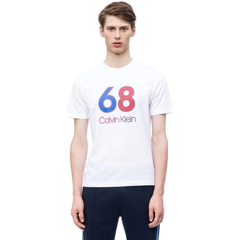 textil Herr T-shirts & Pikétröjor Calvin Klein Jeans K10K103017 Vit