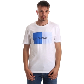 textil Herr T-shirts & Pikétröjor Calvin Klein Jeans K10K103497 Vit