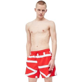 textil Herr Badbyxor och badkläder Calvin Klein Jeans KM0KM00274 Röd
