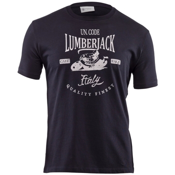 textil Herr T-shirts & Pikétröjor Lumberjack CM60343 001 510 Blå